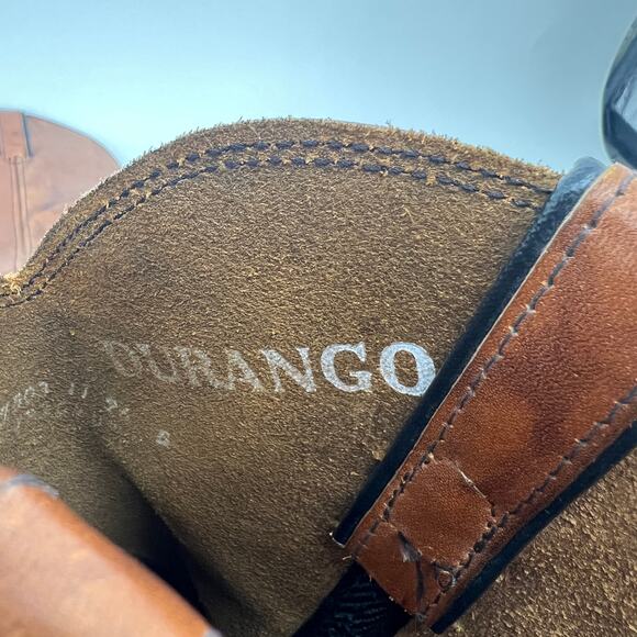 Durango Comfort Core Mens Western Leather Boots Slip Resistant Size 9D - Picture 8 of 11